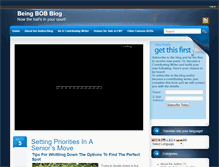 Tablet Screenshot of beingbobblog.com